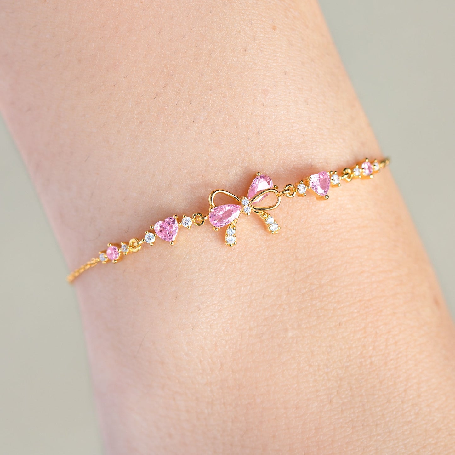Zircon Bowknot Bracelet