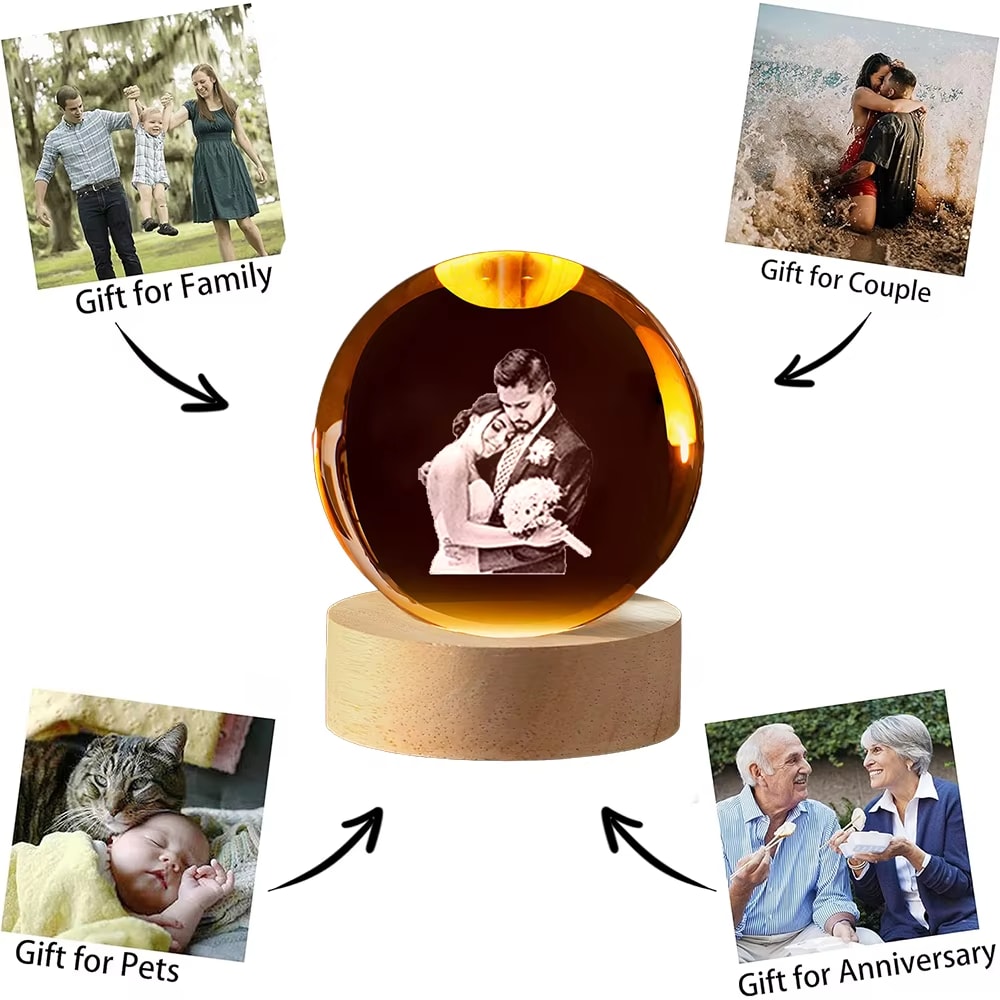 Custom Photo Crystal Ball