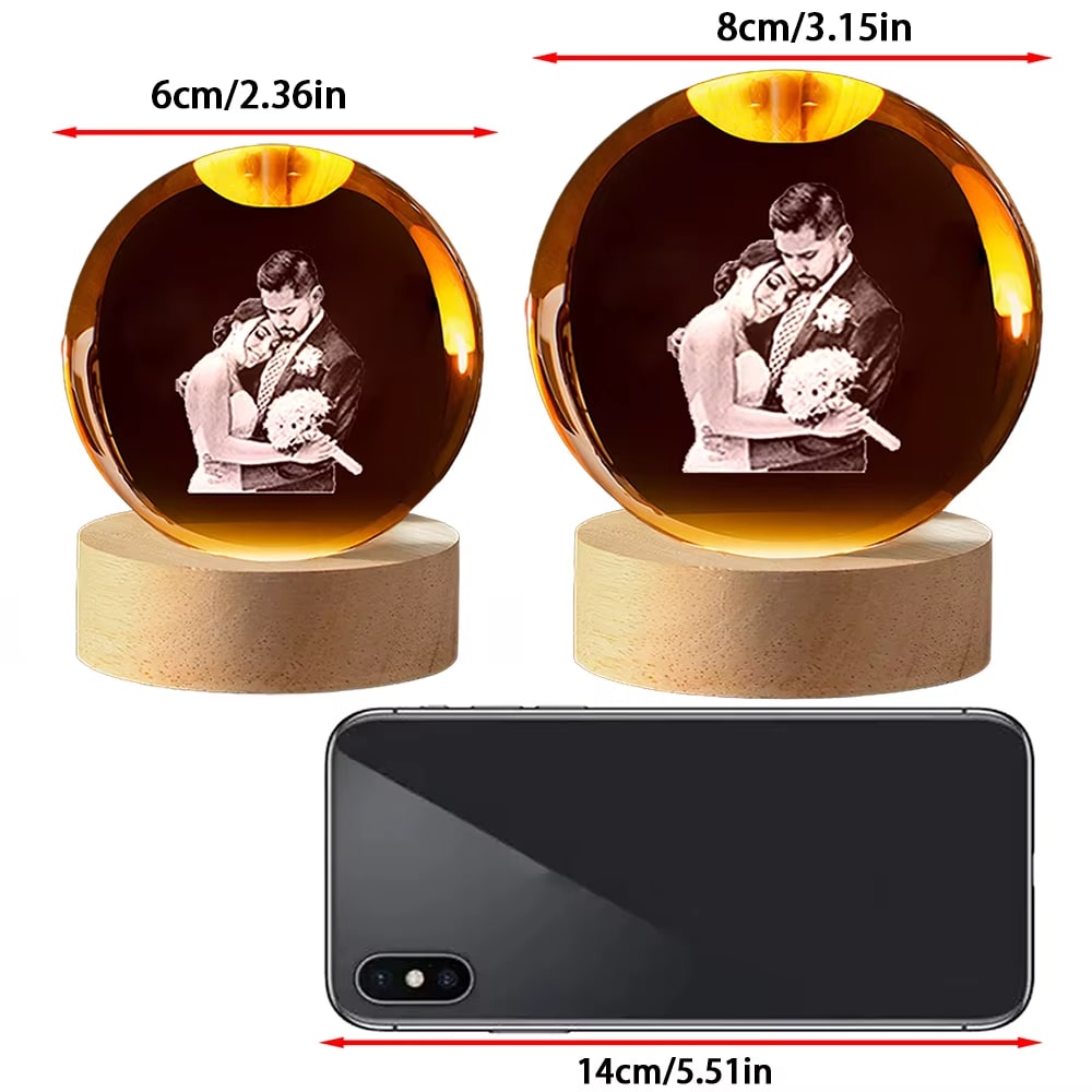 Custom Photo Crystal Ball