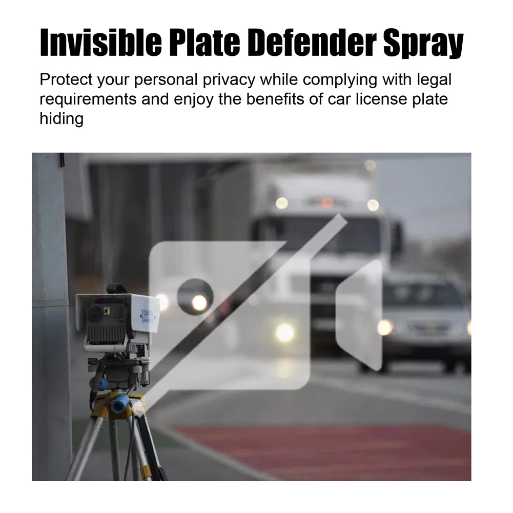 Invisible License Plate Spray